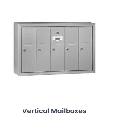 stainless vertical apartment mailbox