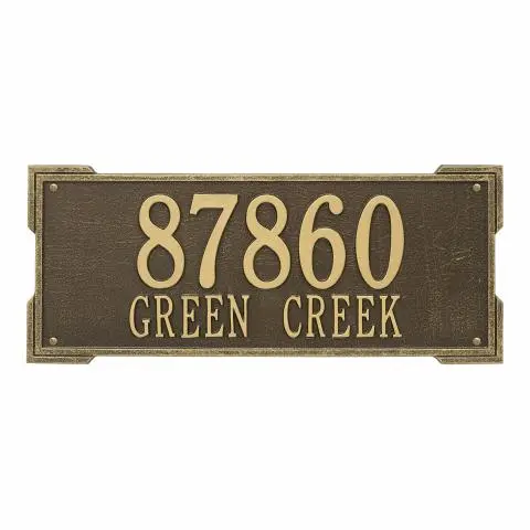 Personalized Roanoke Plaque - Estate - Wall - 2 Line