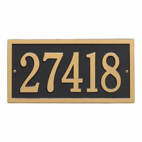 Whitehall Bismark - Standard Wall - One Line Address Plaque 