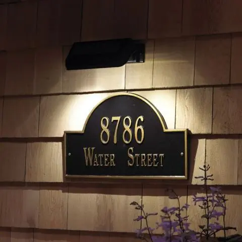 Whitehall Standard Size Illuminator Solar Address Lamp Wall Mount