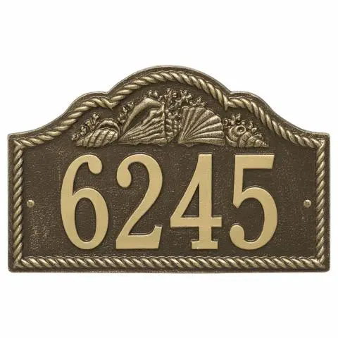 Personalized Rope Shell Arch Plaque Wall