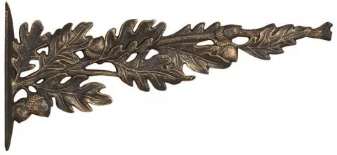 Whitehall Oakleaf Nature Hook - Oil Rub Bronze
