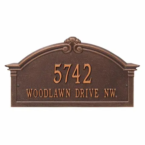 Personalized Roselyn Arch Plaque - Grande - Wall - 2 Line 