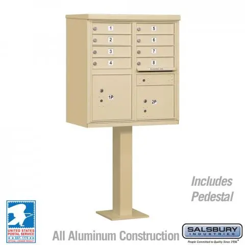 Salsbury 3312SAN-U 12 Door Cluster Mailbox - USPS Approved