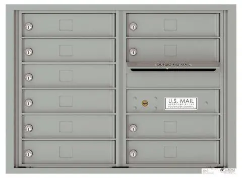 Florence 4C Horizontal Mailbox - 10 Doors - 6 Doors High USPS Access