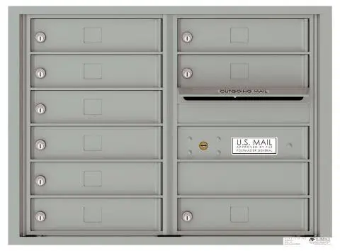 Florence 4C Horizontal Mailbox - 9 Doors - 6 Doors High USPS Access