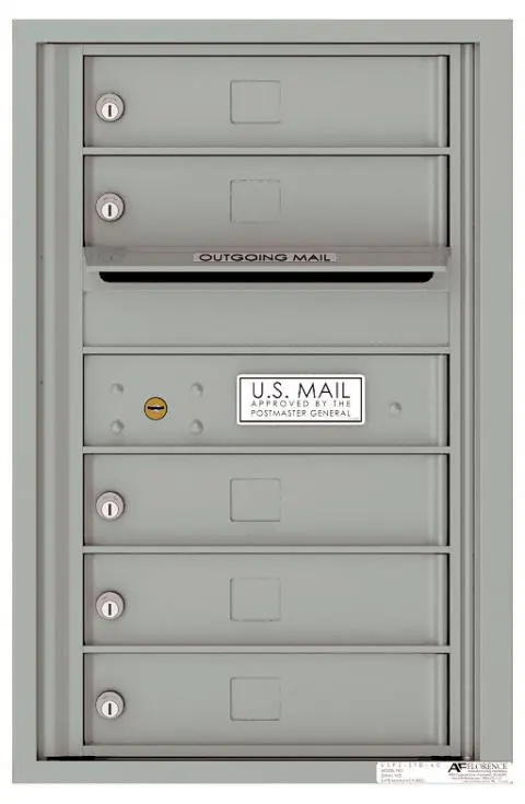 Florence 4C Horizontal Mailbox - 5 Doors - 7 Doors High - Single Column USPS Access