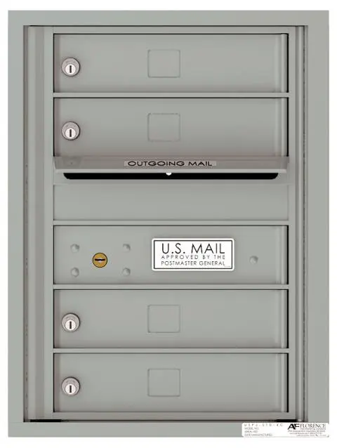 Florence 4C Horizontal Mailbox - 4 Doors - 6 Doors High USPS Access