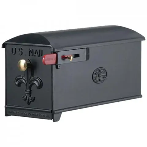 Metal Fleur De Lis US Mailbox Metal Fleur De Lis US Mailbox
