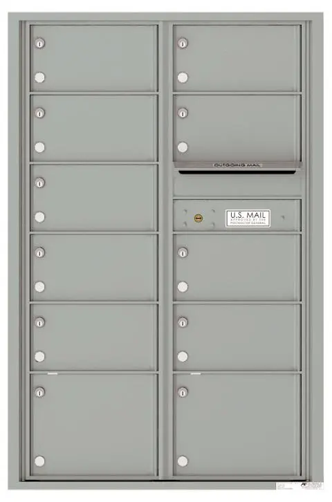 Florence 4C Horizontal Mailbox - 11 Doors - 13 Doors High - Double Column Private Access