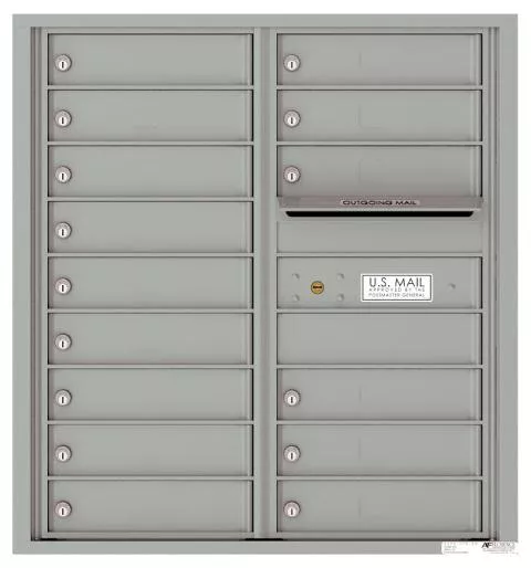 Florence 4C Horizontal Mailbox - 15 Doors - 9 Doors High USPS Access
