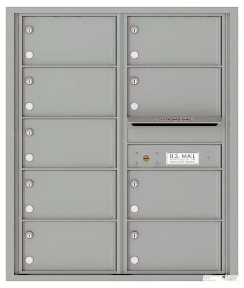 Florence 4C Horizontal Mailbox - 9 Doors - 10 Doors High USPS Access