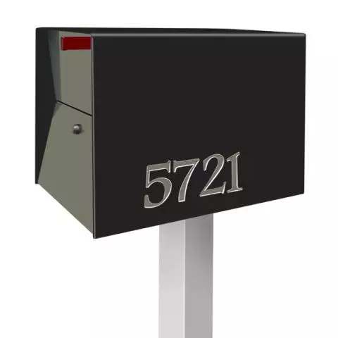Uptown Box Locking Package Dropbox Jet Black Modern Mailbox
