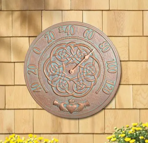 Whitehall Irish Blessing Thermometer - Copper Verdi