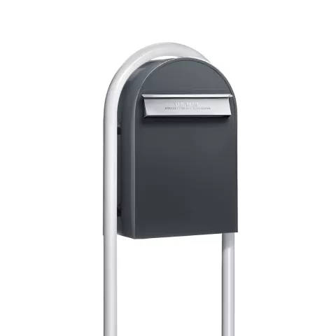 Bobi Classic B Rear Access Mailbox and Round Post Combo - Multiple Color Options
