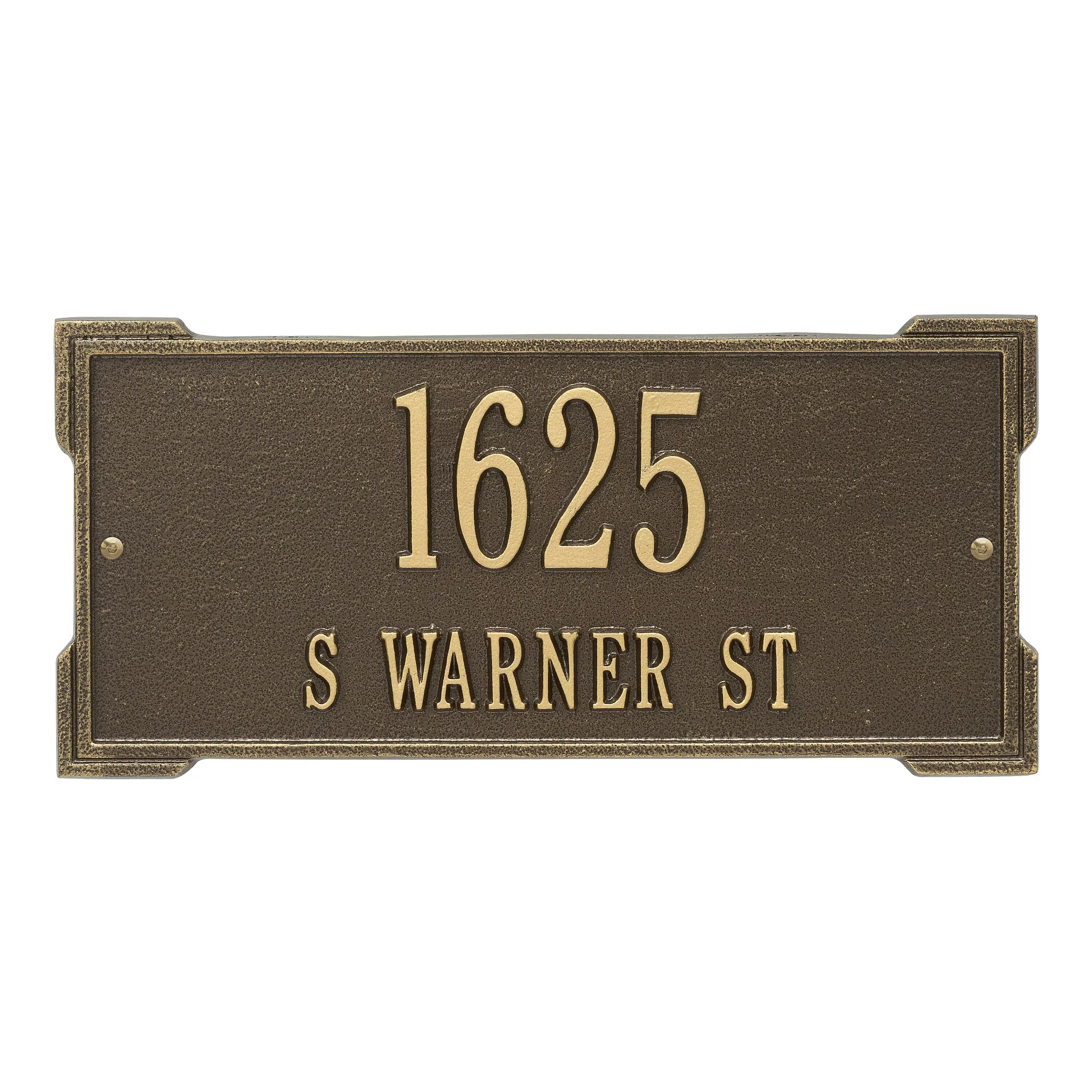 Personalized Roanoke Plaque - Standard - Wall - 2 Line 