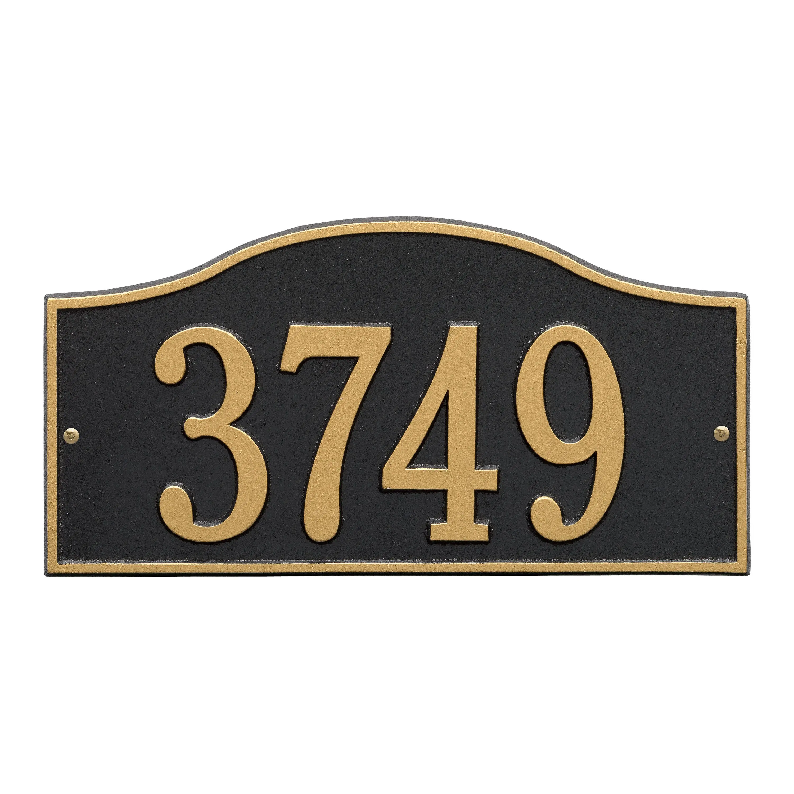 Whitehall Rolling Hills Plaques - Standard Wall - One Line Address Plaque 