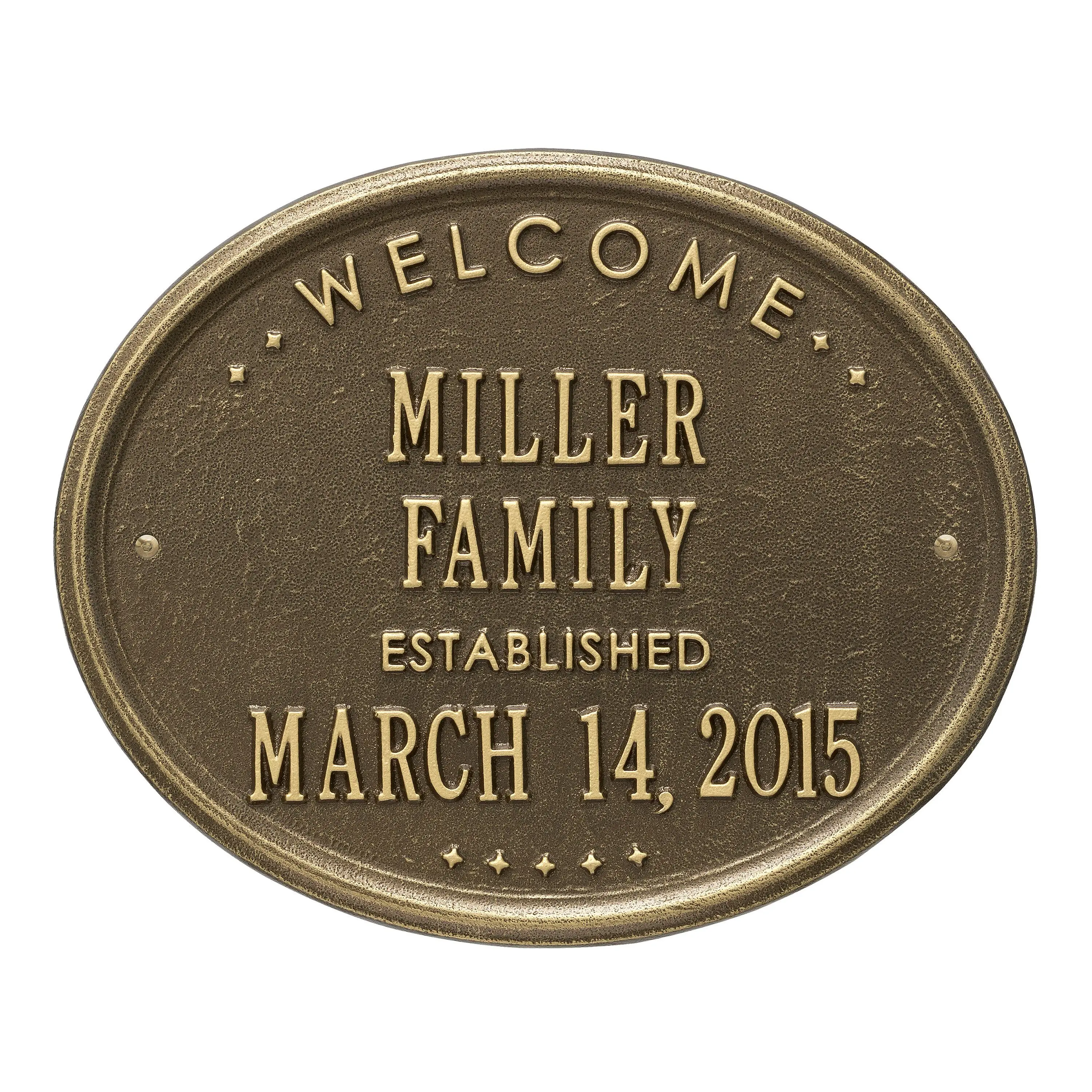 Whitehall Products Oval Plaque