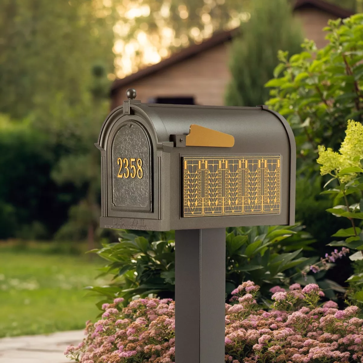 Whitehall Premium Mailbox Frank Lloyd Wright Tree Of Life Package
