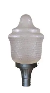 20 inch H.I.D. Light Fixture 20 inch Acorn Globe and Fitter