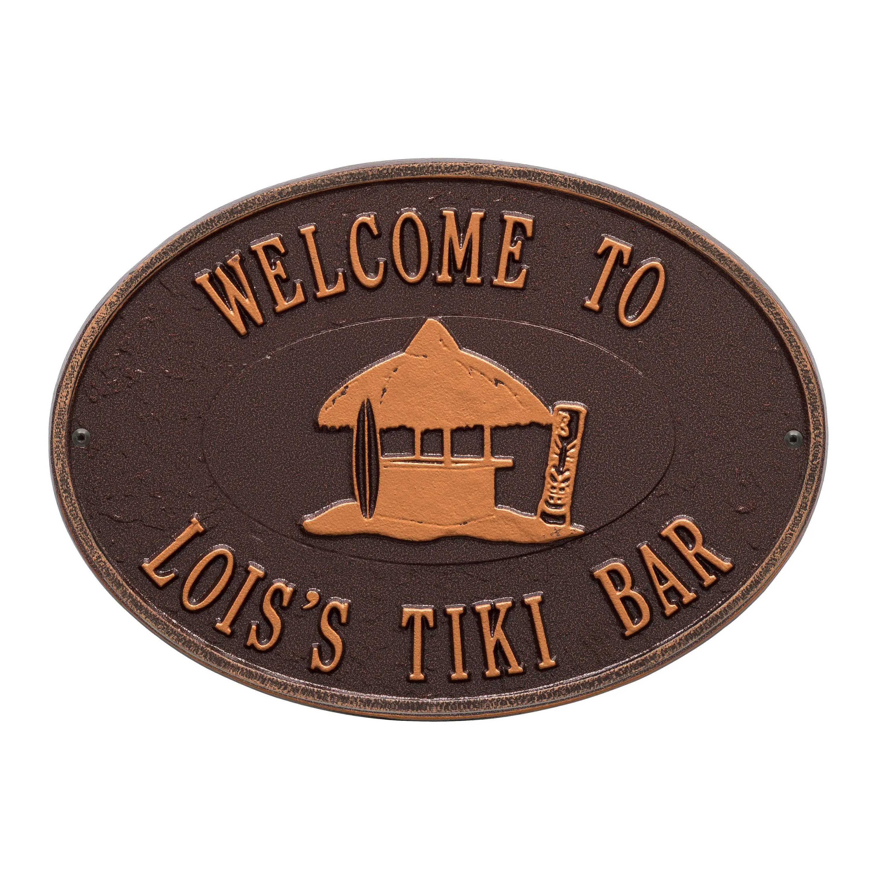 Personalized Tiki Hut Plaque - Thumbnail 2