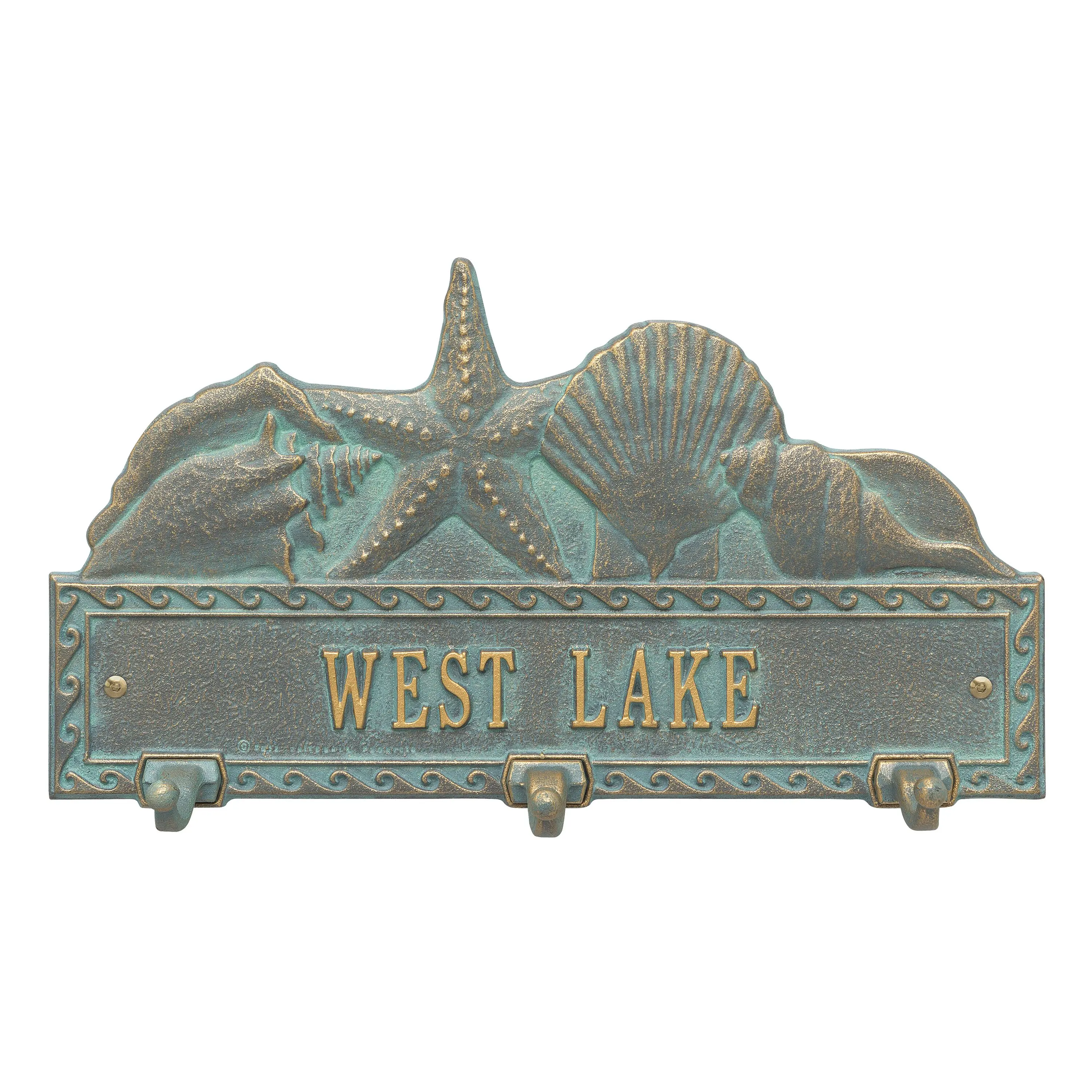 Whitehall Products Sea Shell Hook Plaque