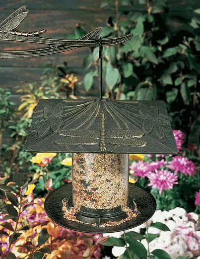 Whitehall 6" Dragonfly Tube Feeder - Oil Rub Bronze