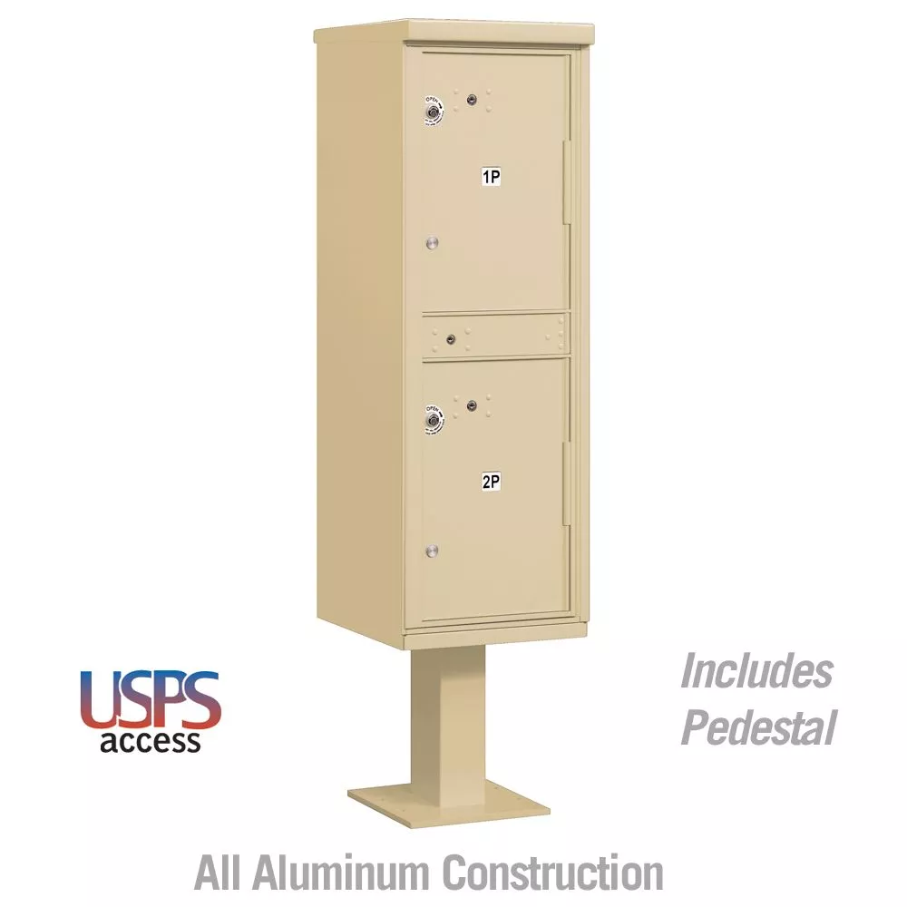Salsbury Outdoor Parcel Locker with 2 Compartments with USPS Access – Type I