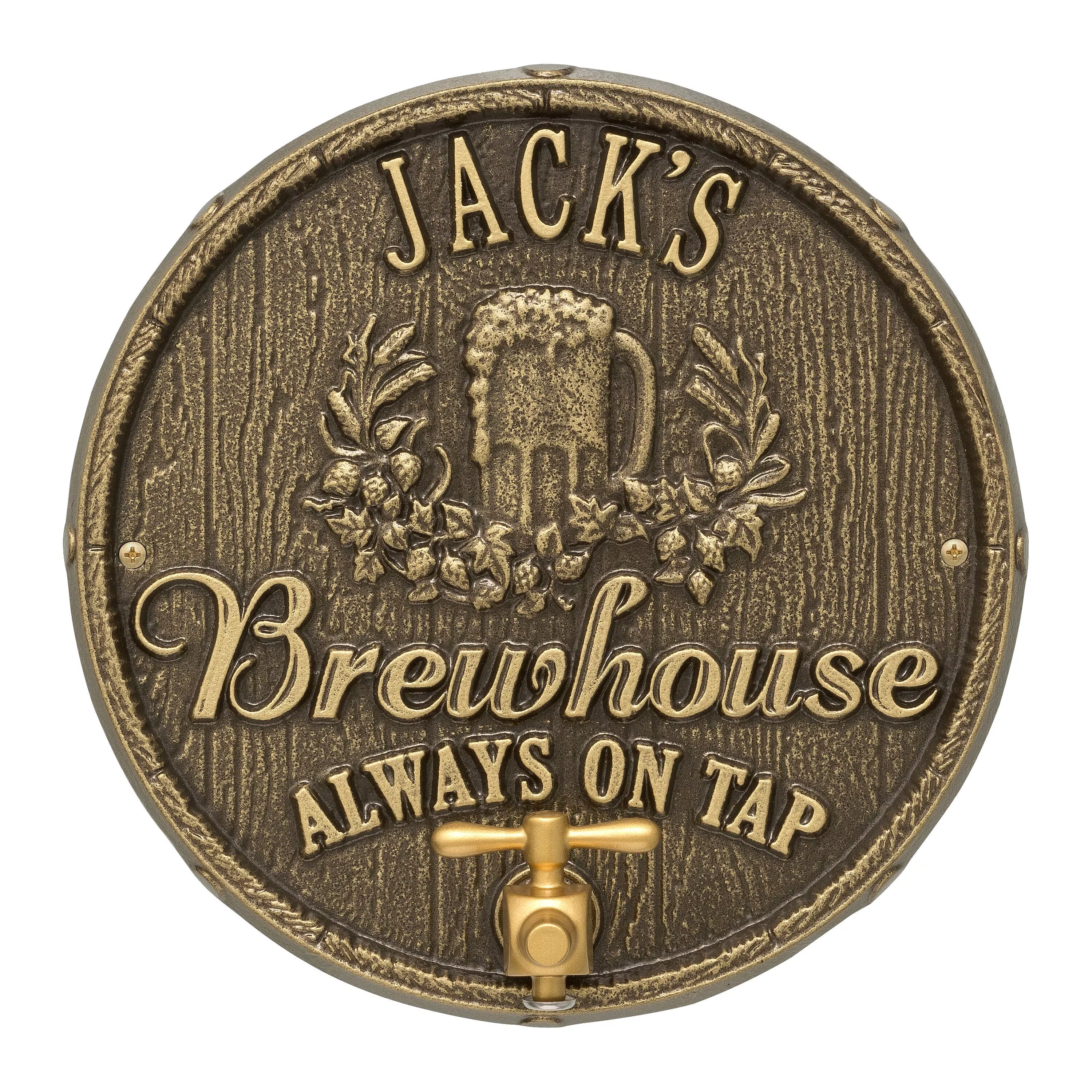 Oak Barrel Beer Pub Plaque