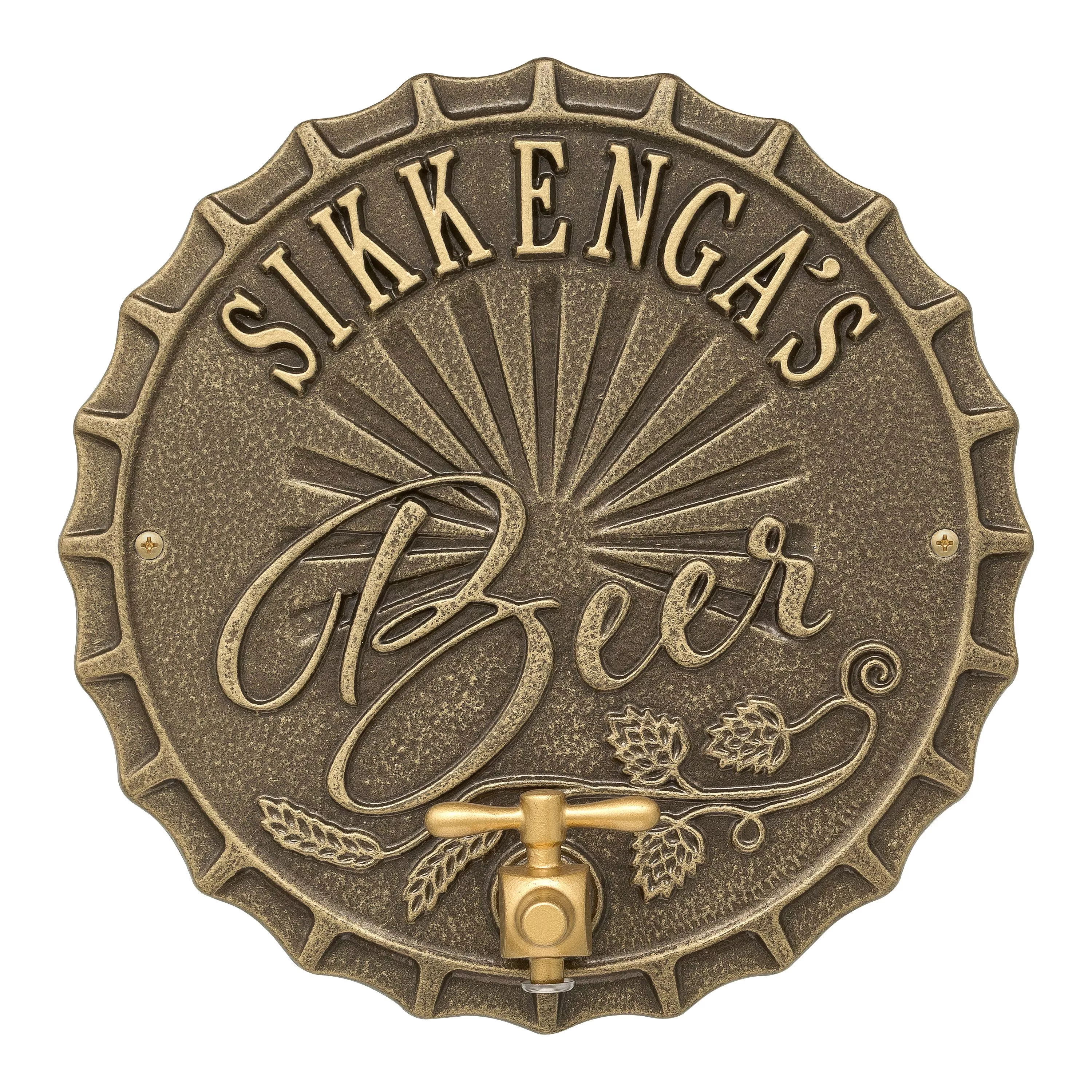 Bottle Cap Brew Pub Plaque