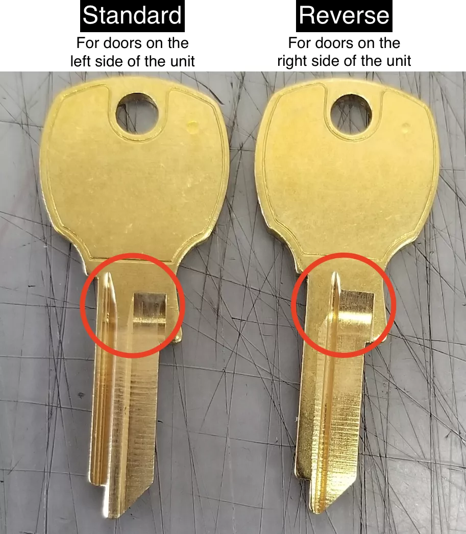 Salsbury 3399 Key Blanks For Standard Locks Of CBU Mailbox