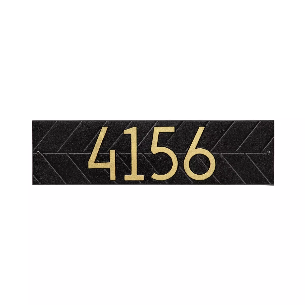 Whitehall Modern Herringbone Horizontal Plaque, Standard Wall 1-line 