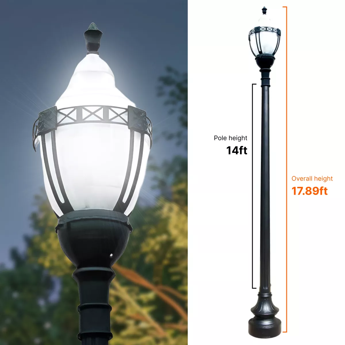 Led street light fixture outlet