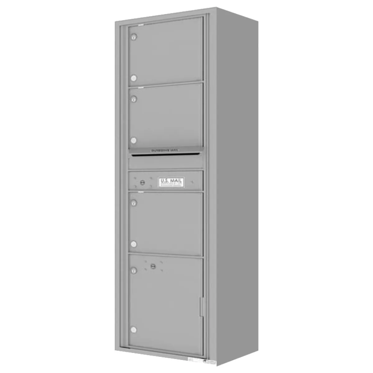 3 Door 4C Surface Mount Mailbox - 4C16S-03-SM