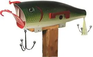 baby bass fishing lure mailbox River's Edge Green Shad Fishing Lure Mailbox