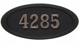 Housemark Large Oval Address Plaques with Numbers