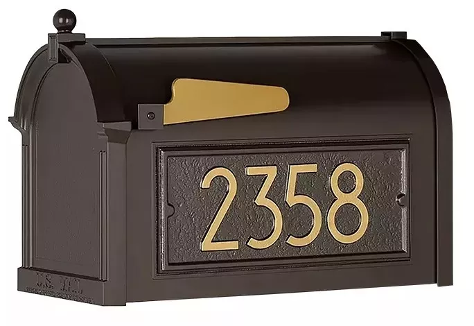 Whitehall Modern Streetside Mailbox (Optional Accessories)