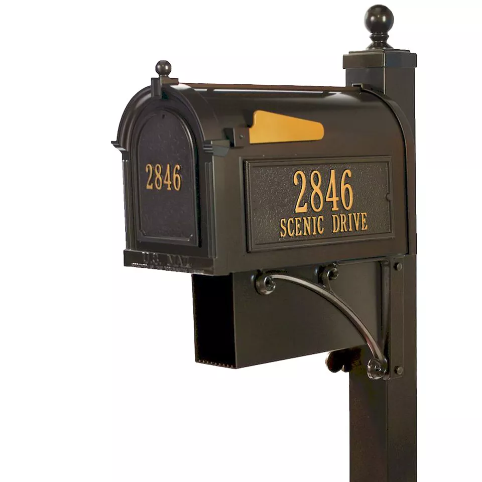Whitehall Estate Streetside Mailbox Package