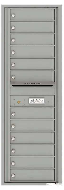Florence 4C Horizontal Mailbox - 12 Doors - 14 Doors High Private Access