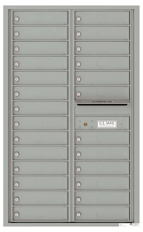 Florence 4C Horizontal Mailbox - 26 Doors - 14 Doors High Private Access