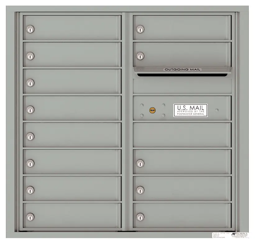 Florence 4C Horizontal Mailbox - 13 Doors - 8 Doors High USPS Access