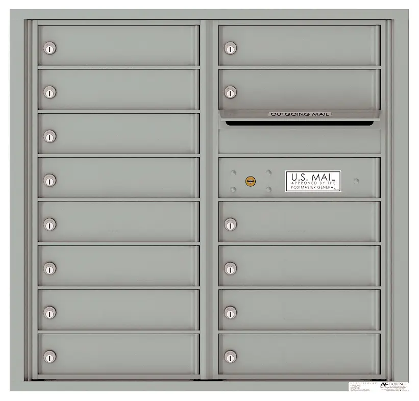 Florence 4C Horizontal Mailbox - 14 Doors - 8 Doors High USPS Access