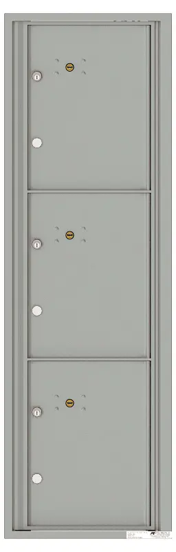 Florence 4C Horizontal Mailbox - 3 Parcel Lockers - 15 Doors High USPS Access