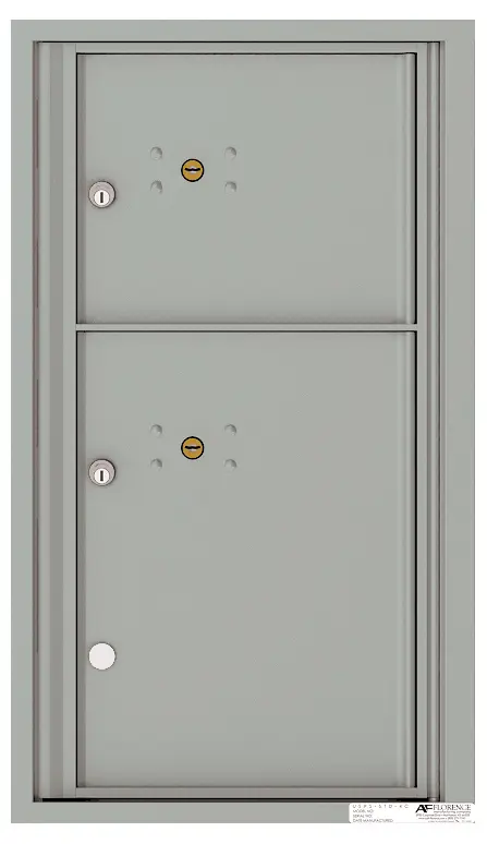 Florence 4C Horizontal Mailbox - 2 Parcel Lockers - 8 Doors High USPS Access