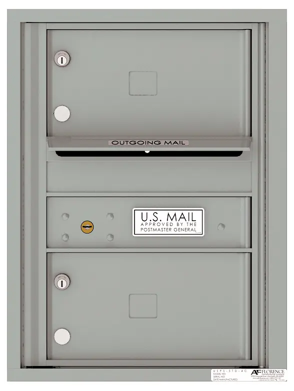 Florence 4C Horizontal Mailbox - 2 Doors - 6 Doors High USPS Access