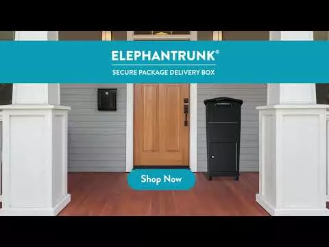 Secure Elephant Trunk Locking Mailbox for Parcel Delivery