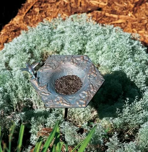 Whitehall Hummingbird Garden Bird Feeder - Copper Verdi