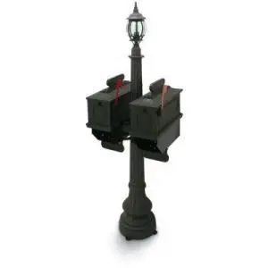 1812 Port Angeles 65 in. Plastic Mailbox with Post 1812 Port Angeles 65 in. Plastic Mailbox with Post