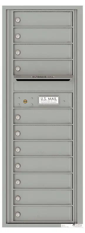 Florence 4C Horizontal Mailbox - 11 Doors - 13 Doors High - Single Column Private Access