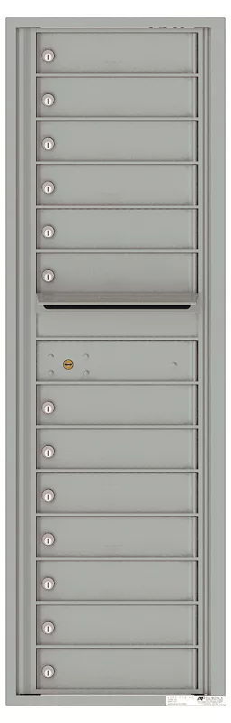 Florence 4C Horizontal Mailbox - 13 Doors - 15 Doors High - Single Column Private Access